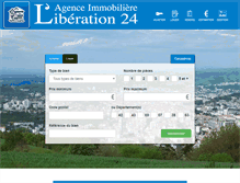 Tablet Screenshot of liberation24immo.com